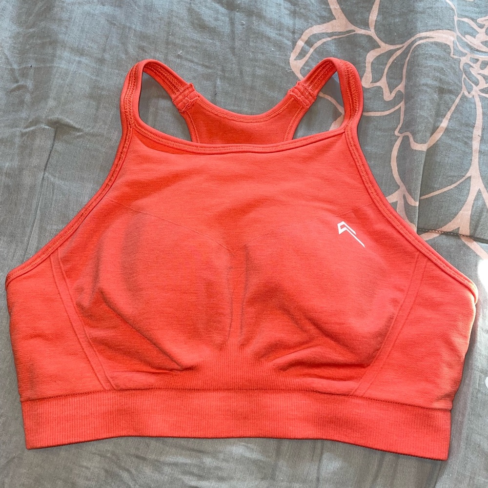 SOLD Oneractive Effortless Seamless High Neck Bralette (Peach Blossom)